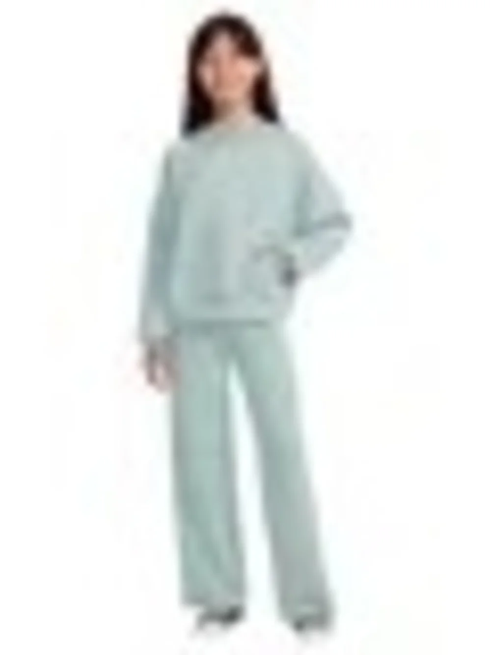 New! Converse Youth 2-piece Set Girls Green Mint Color Hoodie Pant Size S Small!
